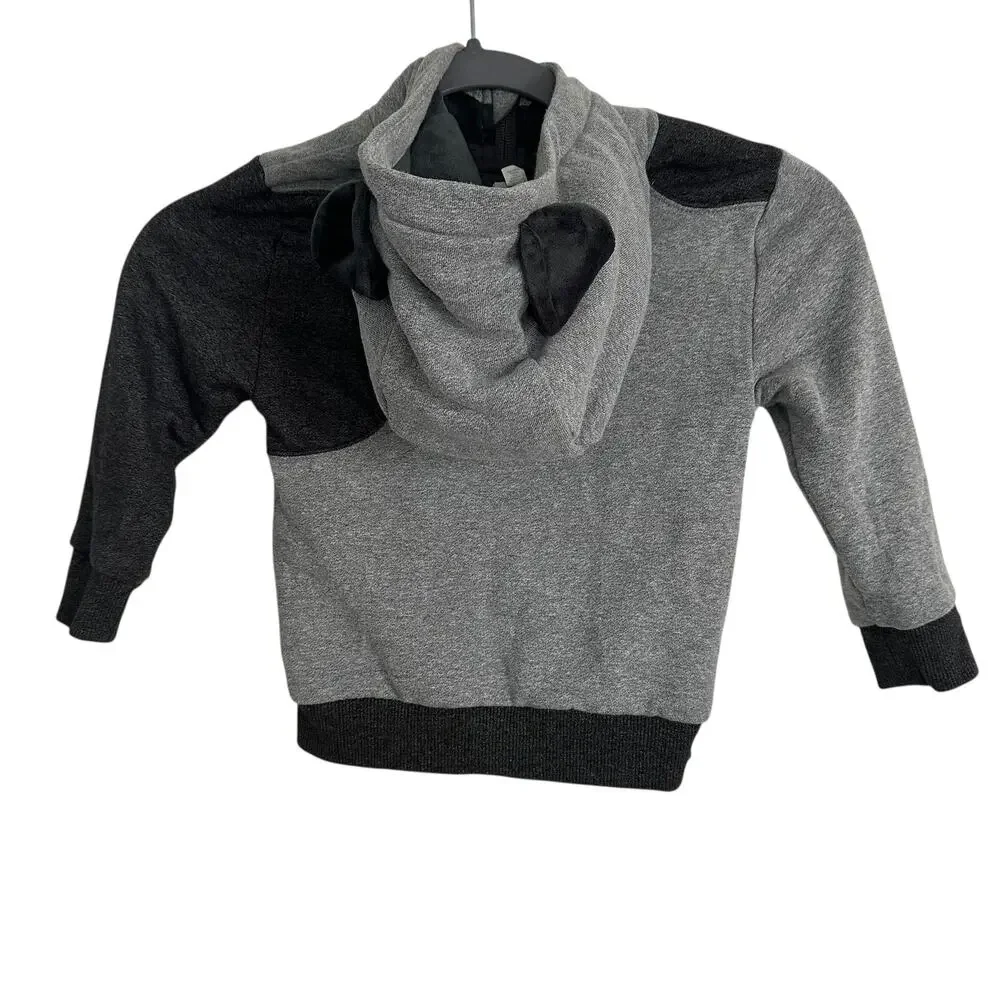 Cubcoats Grey Puppy 2-in-1 Transforming‎ Hoodie Jacket Plush Toy Size 3T